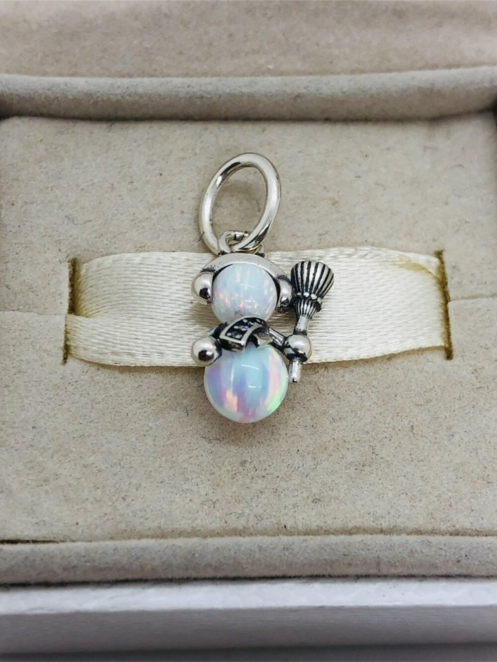 ✨🔥Pandora Opalescent Snowman Dangle Charm - Picture 5 of 5